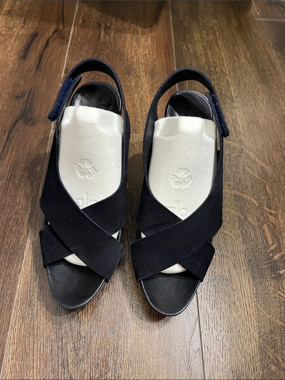 Women's Pedro Garcia  Suede Crisscross Slingback Sandals